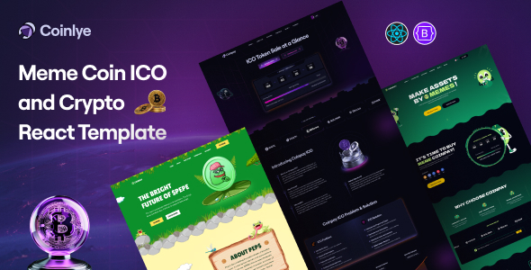 Coinlye - Meme coin ICO & Crypto React Template