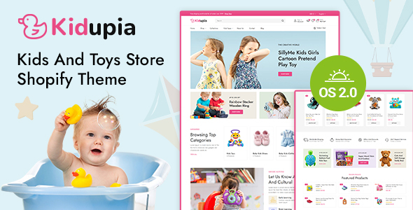 Kidupia - Kidswear & Toy Store Shopify 2.0 Responsive Theme