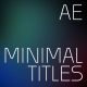 MInimal Titles - VideoHive Item for Sale