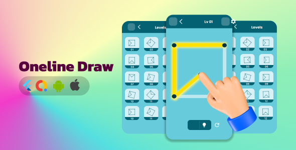 Single Line Draw Game for Android & IOS with AdMob