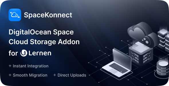SpaceKonnect - DigitalOcean Cloud Storage Addon for Lernen