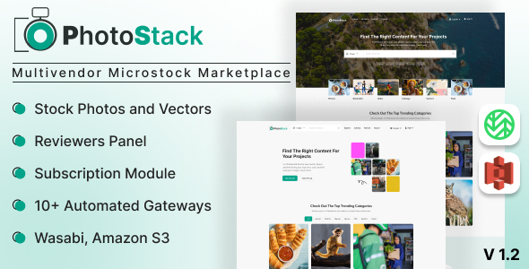 PhotoStack - Multivendor Microstock Marketplace