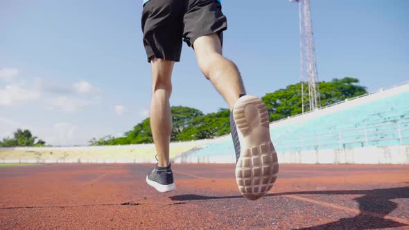 Running Legs Of The Sportsman