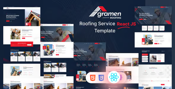 Gramen - Roofing Services React JS Template