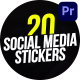 Social Media Instagram Stickers | Premiere Pro - VideoHive Item for Sale