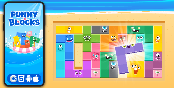 Funny Block - HTML5 Game, Construct 3