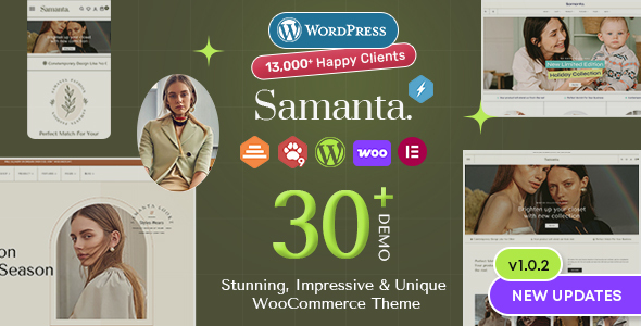 Samanta - Multipurpose WooCommerce WordPress Theme