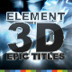 Epic Action Opener Element 3D - VideoHive Item for Sale