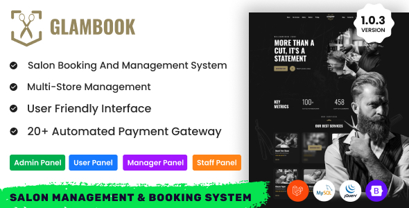GlamBook - Salon Management & Booking System