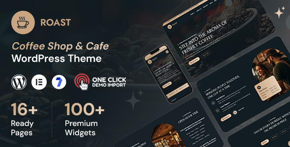 Roast - Coffee Shop WordPress Theme