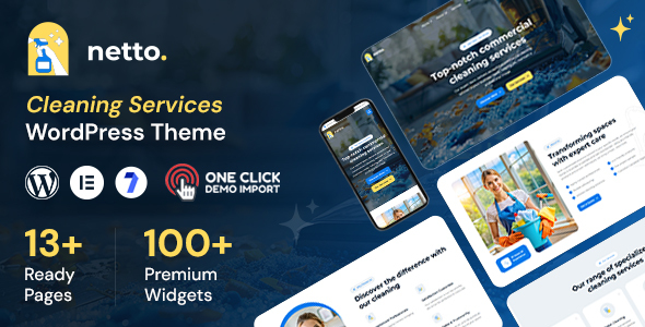 Netto - Cleaning Company WordPress Theme