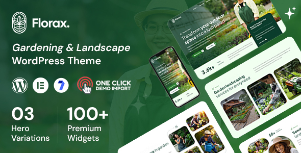 Florax - Landscaping WordPress Theme