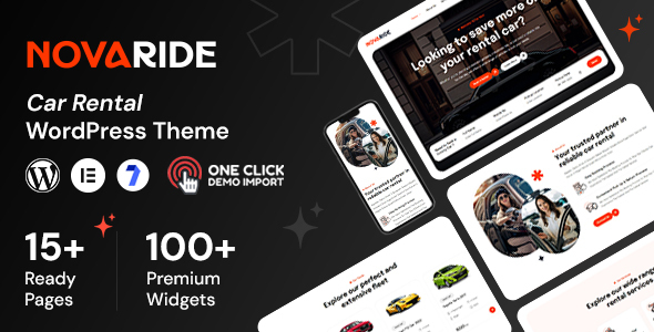 Novaride - Car Rental WordPress Theme