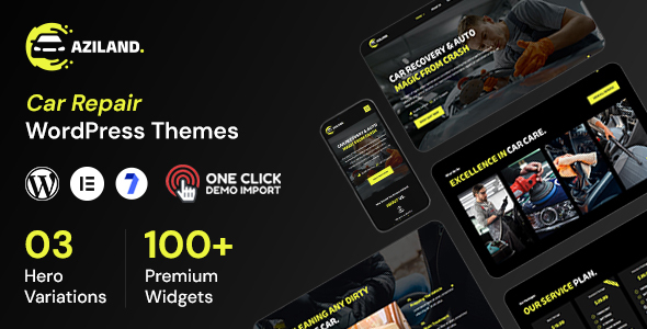 Aziland - Car Repair WordPress Themes