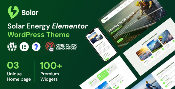 Solor - Solar Energy WordPress Theme