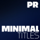 Minimal Titles - VideoHive Item for Sale