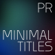 Minimal titles - VideoHive Item for Sale