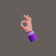 3D Animation of Ok Hand Gesture - VideoHive Item for Sale