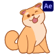 Inu Shiba Dog Emoji Stikers for After Effects - VideoHive Item for Sale