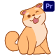 Inu Shiba Dog Emoji Stikers for Premiere Pro - VideoHive Item for Sale