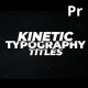Kinetic Typography Titles /MOGRT - VideoHive Item for Sale
