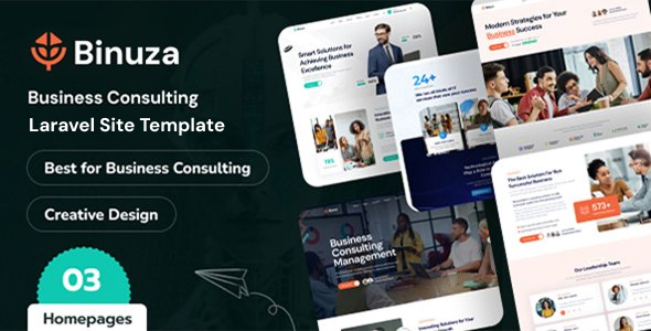 Binuza - Business Consulting Laravel 12 Site Template