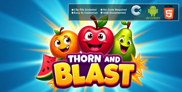 Thorn and Blast Game - Casual Game - HTML5 & Android Game | Construct 3 Game Engine