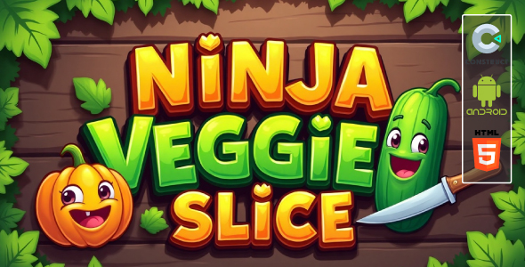 Ninja Veggie Slice Game – Fruit Ninja Style HTML5 & Android Game | Construct 3