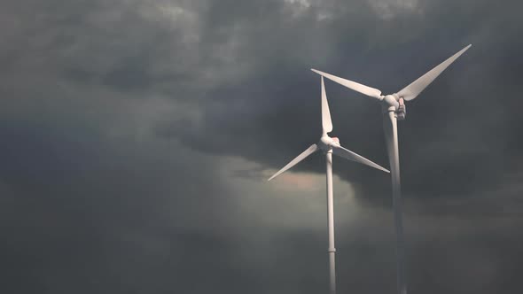 Antenna of an offshore wind farm