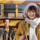 Girl by school bus - VideoHive Item for Sale