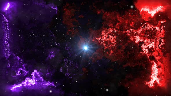 Space Nebula Flight Animation 4K