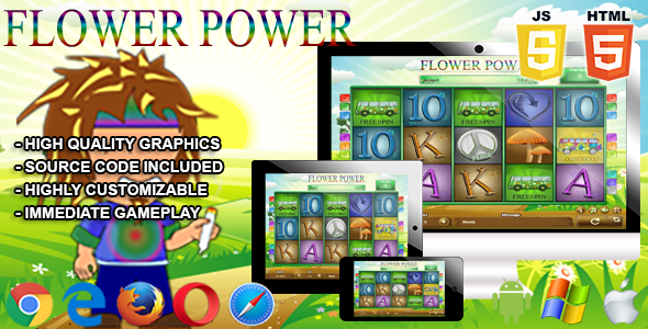 Flower Power - HTML5 Slot Machine