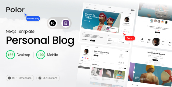 Polor – Personal Blog Nextjs Template Polor – Personal Blog Nextjs Template