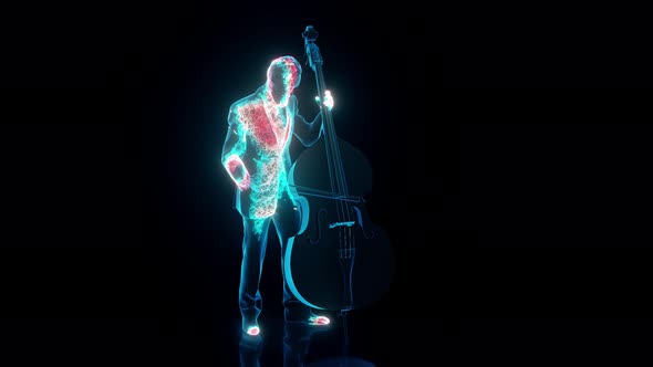 The Musician Playing Violanchelo 4k