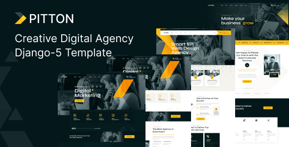 Pitoon - Creative Digital Agency Django Template