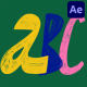 Hand Drawn Doodles Alphabet for After Effects - VideoHive Item for Sale