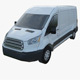 American design Panel van low poly model - 3DOcean Item for Sale