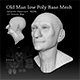 Old man low poly base mesh - 3DOcean Item for Sale