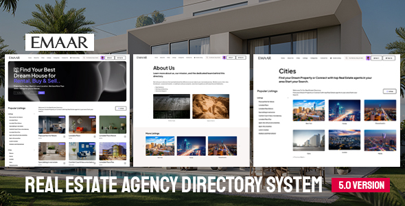 Emaar – Real Estate Agency Directory System