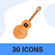 Music and Instruments Icons - VideoHive Item for Sale