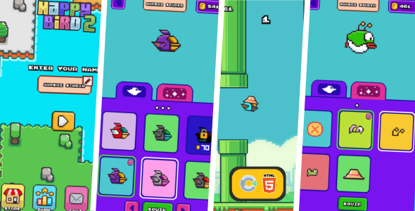 Happy Bird 2 - HTML5 Game