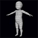 Baby Low Poly Base Mesh - 3DOcean Item for Sale