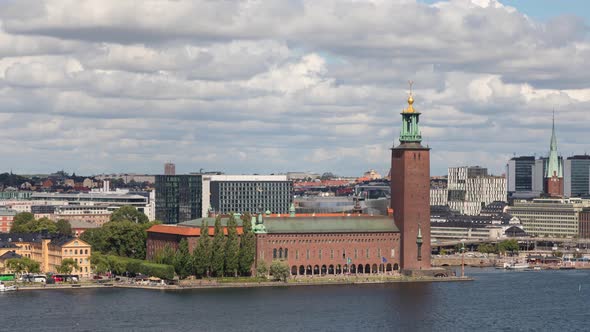 Building of City Hall in Stockholm, Sweden