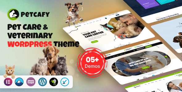 Petcafy - Pet Care & Veterinary WordPress Theme