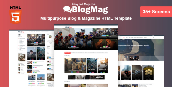 BlogMag - Multipurpose Blog & Magazine HTML Template