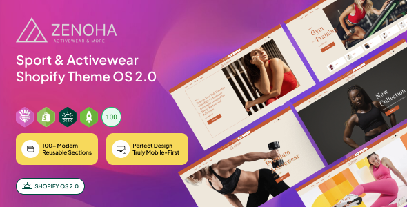 Zenoha | Sports & Activewear Shopify Theme OS 2.0
