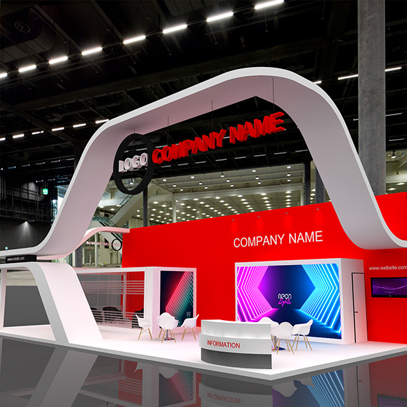 3D Model Exhibition Booth