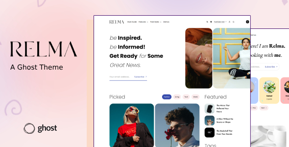 Relma - Modern & Lightweight Ghost Theme
