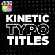 Kinetic Typography Titles / FCPX - VideoHive Item for Sale