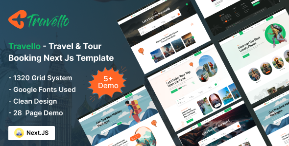 Travello | Tour & Travel Booking Next js Template